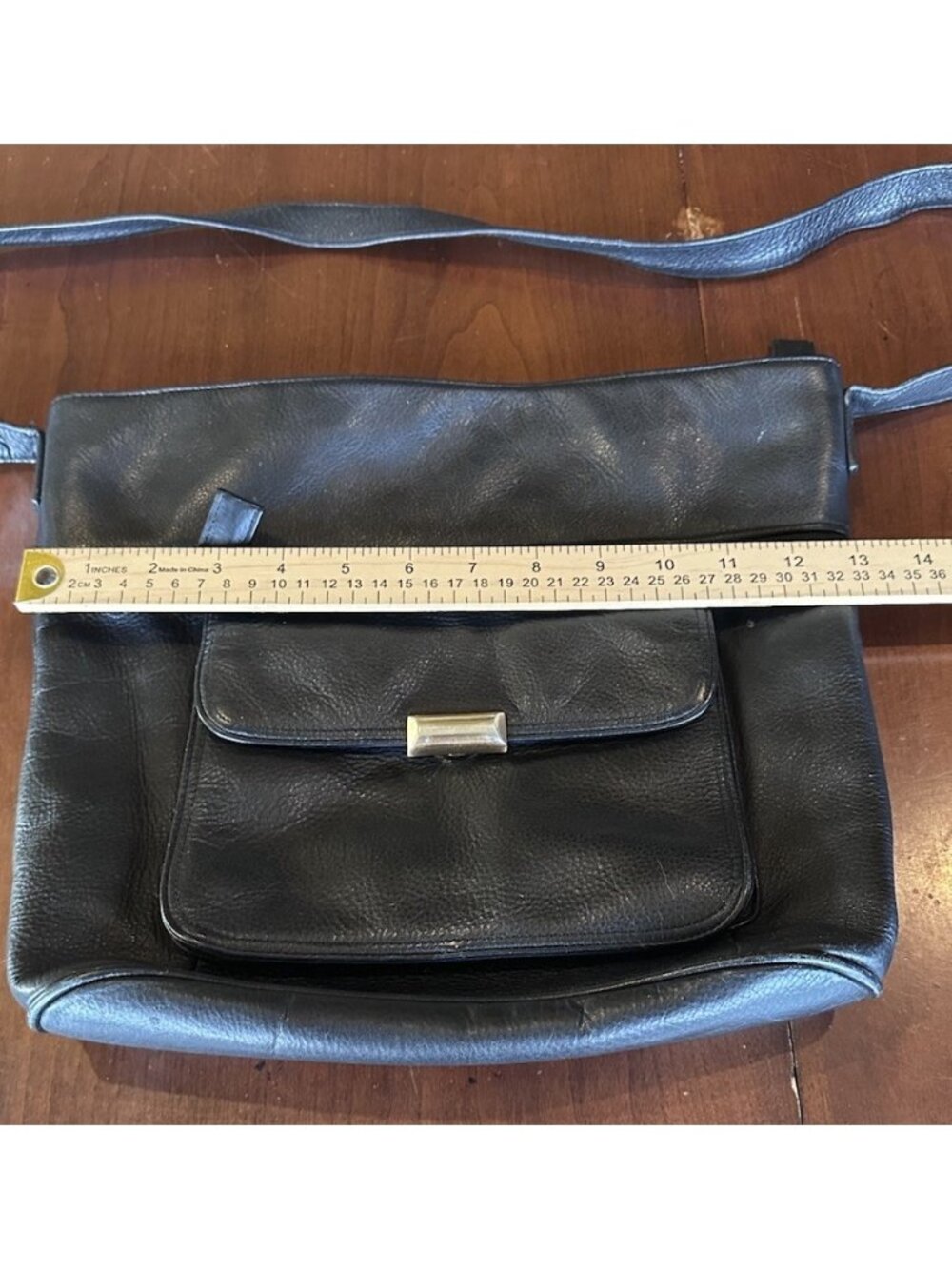 Vintage Lisa Loren Genuine Soft Leather Hand Bag Top Zipper - Picture 4 of 8